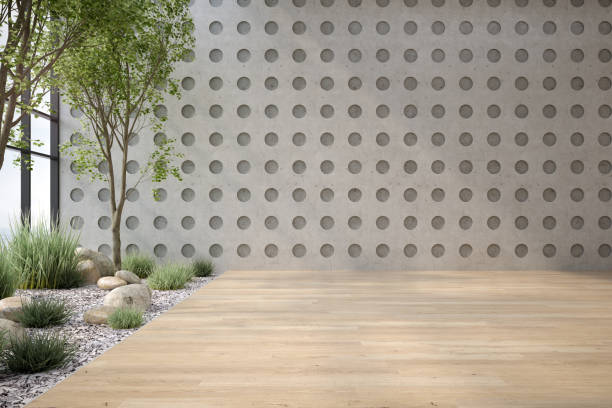 istock Modern style conceptual interior empty room 3d illustration 1435611586