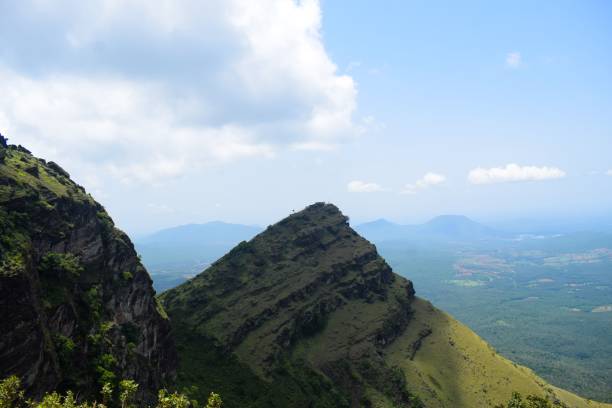 istock Stunning view of mountains with a cloudy sky background 1435617878