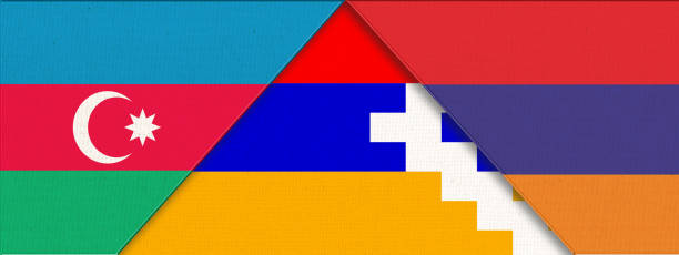 guerra en nagorno-karabaj. bandera de azerbaiyán y nagorno-karabaj - 16740 fotografías e imágenes de stock
