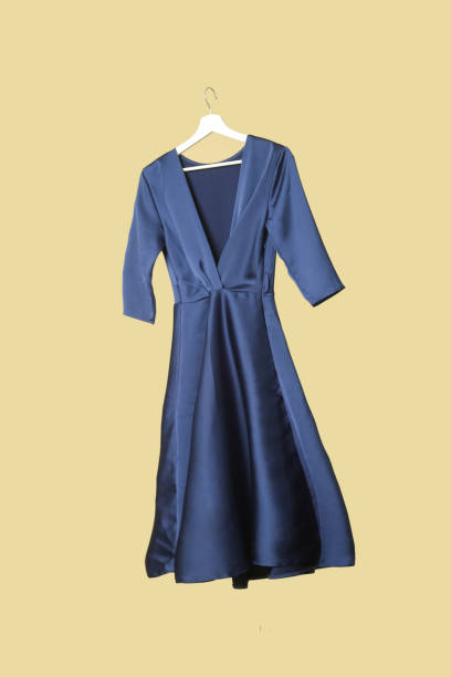 istock Studio shot of floating silk satin elegant dress 1435631717