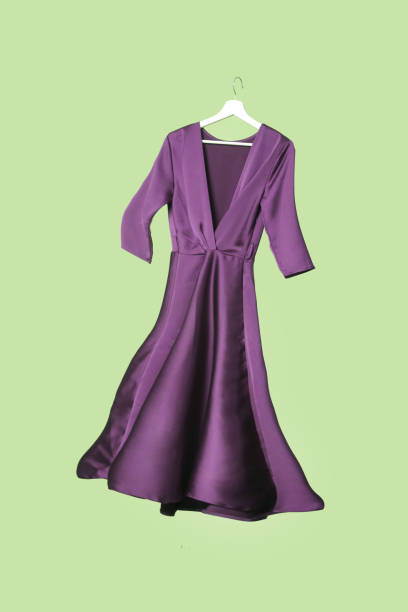 istock Studio shot of floating silk satin elegant dress 1435632040