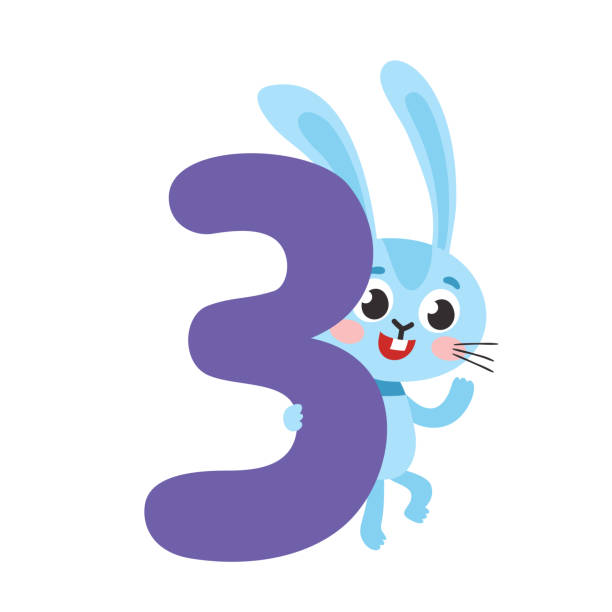 Ilustración de Número Tres Con Lindo Conejo De Dibujos Animados Para Niños Aislado En Blanco y más Vectores Libres de Derechos de Alegre - iStock Ilustración de Número Tres Con Lindo Conejo De Dibujos Animados Para Niños Aislado En Blanco y más Vectores Libres de Derechos de Alegre - iStock