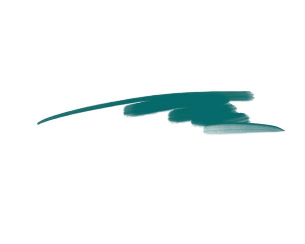 abstract brush stroke in green