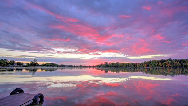istock Beautiful Lake Sunrise-Howard County Indiana 1435651932