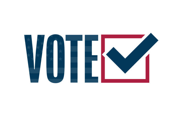 Vote. Elections concept. Template for background, banner, poster with text inscription. Vector EPS10 illustration. Vote. Elections concept. Template for background, banner, poster with text inscription. Vector EPS10 illustration democratic party logo stock illustrations