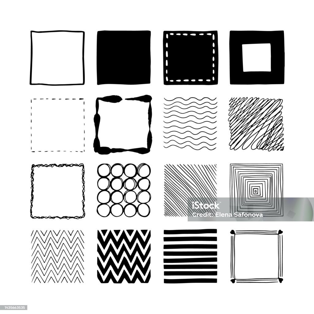 Abstract Square Wave Vector Vector Set Background Geometry Group Batik Graphic Many Square Wave ...