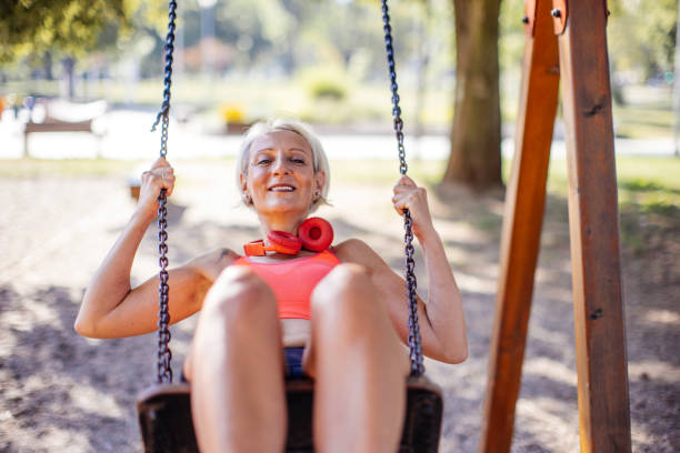 istock Active senior woman stock photo 1435665192
