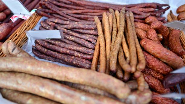 istock Smoked meat products. 1435668479