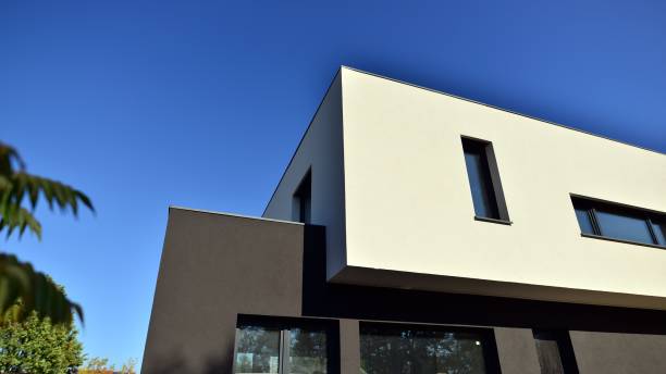 istock New single family house in a new development area. 1435669391