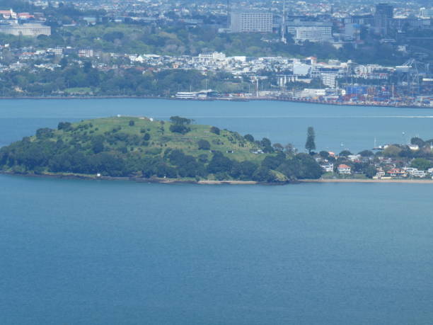 istock North Head and bit of Narrowneck Beach, Auckland. 1435672087