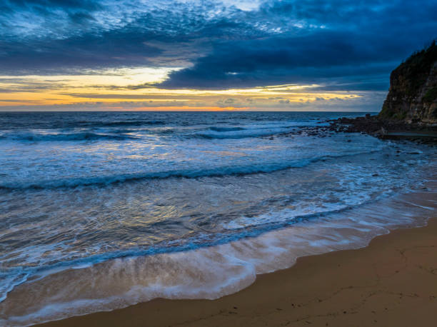 istock Sunrise seascape with clouds 1435672968