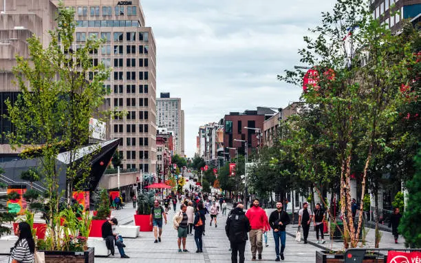 Photo of Montreal downtown streets