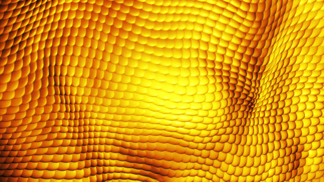Abstract background with waves of iridescent moving snake scales. Screensaver beautiful video animation in high resolution 4k