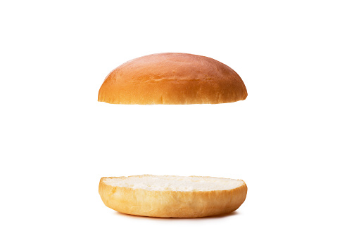 Burger buns with clipping path.