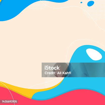 istock Abstract Colorful Simply Modern Liquid Background 1435693105