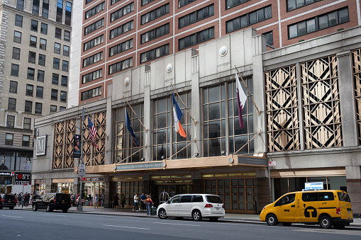 New York, NY, USA - June 9, 2022: The Manhattan at Times Square Hotel.