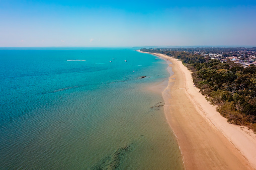 The coastal town of Hervey Bay on the Fraser Coast in Queensland
