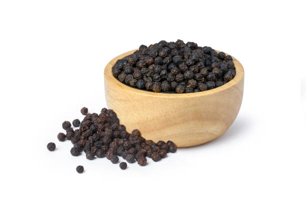 istock Black pepper seeds or peppercorns 1435730858