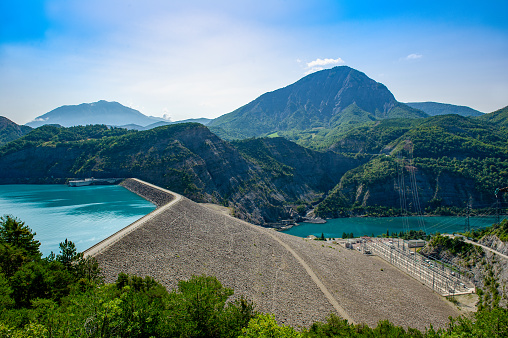 Tseuzier Dam in Canton Valais, Switzerland