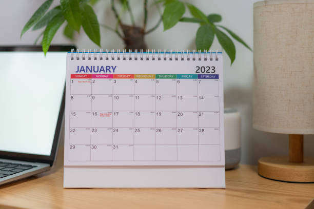 istock 2023 New Year Desk Calendar 1435755621