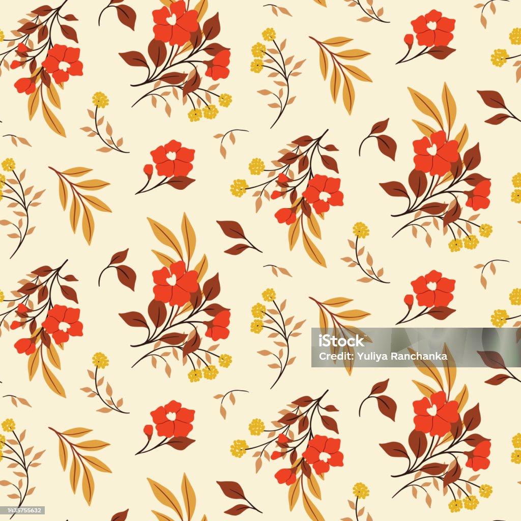 Ilustración de Patrón Floral Sin Costuras Estampado De Flores De Otoño Con Botánica De Arte Decorativo Flores Hierbas Hojas En Un Arreglo Abstracto Sobre Un Fondo Claro Vector y más Vectores Libres Ilustración de Patrón Floral Sin Costuras Estampado De Flores De Otoño Con Botánica De Arte Decorativo Flores Hierbas Hojas En Un Arreglo Abstracto Sobre Un Fondo Claro Vector y más Vectores Libres