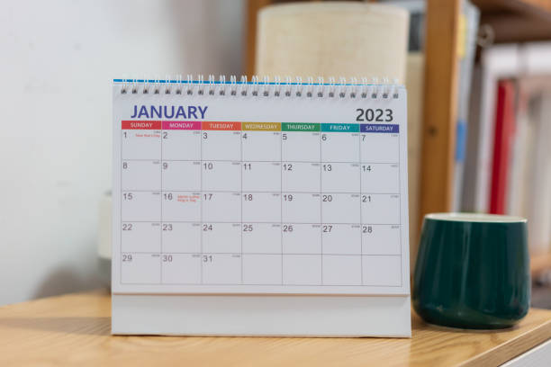 istock 2023 New Year Desk Calendar 1435755640