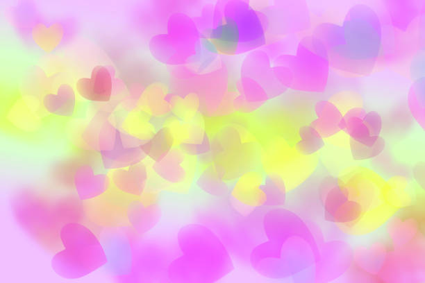 Abstract colorful heart isolated on white background