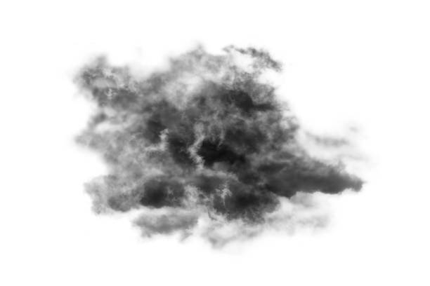 istock Textured Smoke,Abstract black,isolated on white background 1435767942
