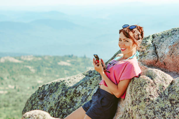 istock beautiful girl in the mountains 1435768071
