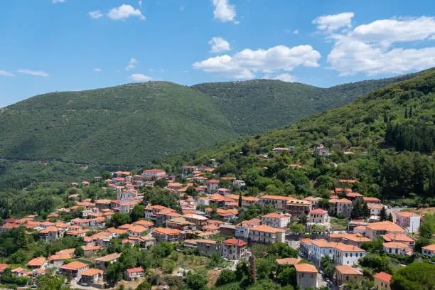 Photo of Andritsaina village view in Arcadia, Greece
