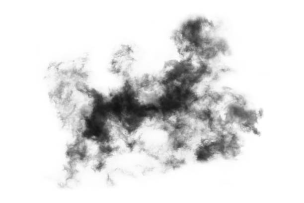 istock Textured Smoke,Abstract black,isolated on white background 1435777936