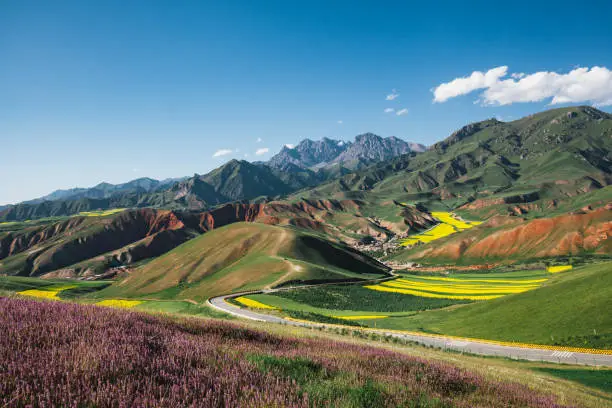 Zall Mountain at Qilian Country, Qinghai Province