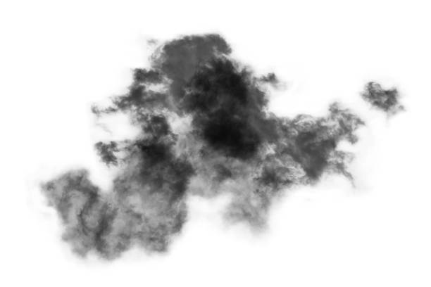 istock Textured Smoke,Abstract black,isolated on white background 1435778936