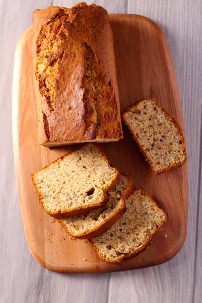 Banana and poppy seed sweet bread,