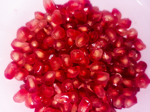 A picture of delicious pomegranate seeds