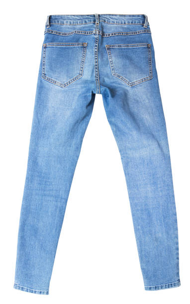 istock Denim isolated on white background, jeans isoalted over white copy space mock up 1435842725