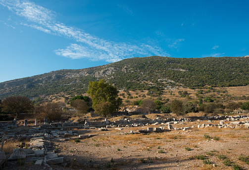 Patara Ruins, Lycia, Turkey. Patara, the capital of ancient Lydia, was a maritime and commercial city. Patara has beaches where the Mediterranean turtles Caretta-Caretta have laid their eggs.