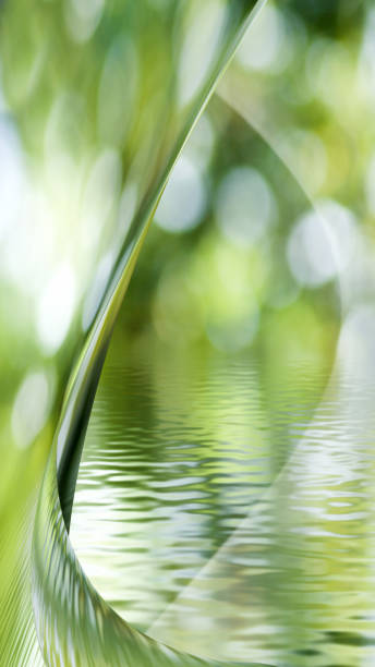 istock image of curved space and water surface. 1435861913