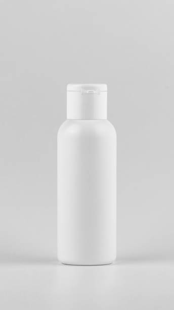 istock cosmetic flacon tube on white background. blank label vertical template. white unbranded cosmetic flacon mock up. branding identity flacon mockup concept 1435868945