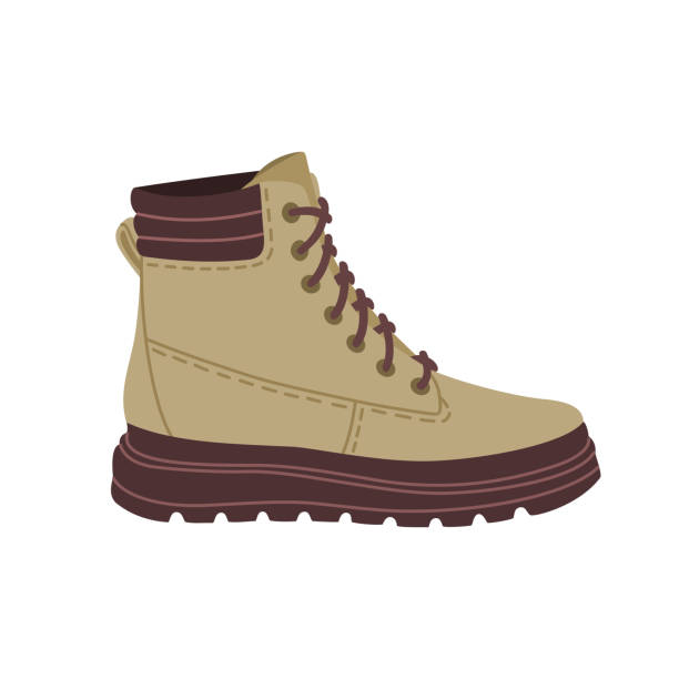 Cartoon Of A Hiking Boots Illustrations, Royalty-Free Vector Graphics &  Clip Art - iStock