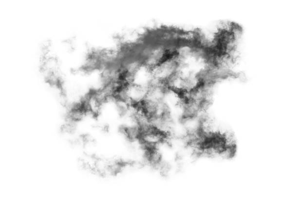 istock Textured Smoke,Abstract black,isolated on white background 1435875138