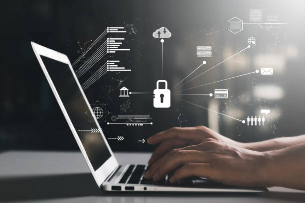 istock Concept of cyber security, information security, and encryption, secure access to user\'s personal information, secure Internet access, cybersecurity. 1435878760