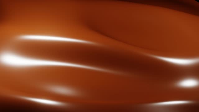 Liquid hot chocolate animation loop background 3D rendering