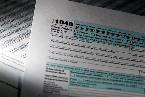 Tax form 1040