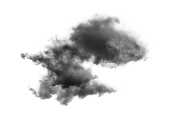 istock Textured Smoke,Abstract black,isolated on white background 1435879046