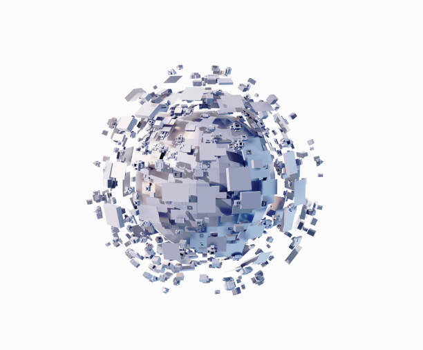 istock Tech ball, abstract meta ball, ball made of computer chips, technology background. Futuristic sci-fi ball, made of lots computer chips. Abstract technology background. 3D 1435882264
