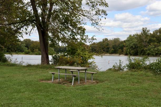 istock Wooden Picnic Table 1435882962