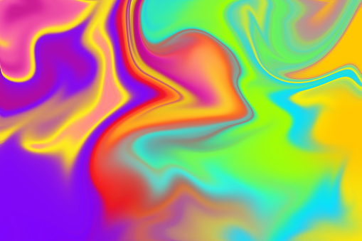 Beautiful Mixed Color Abstract With Liquid Pattern Stock Illustration ...
