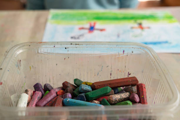 Little boy painting