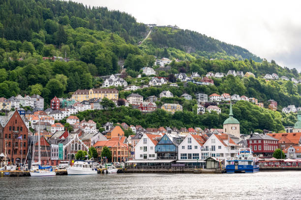 istock Beautiful Bergen Harbor in Norway 1435895536